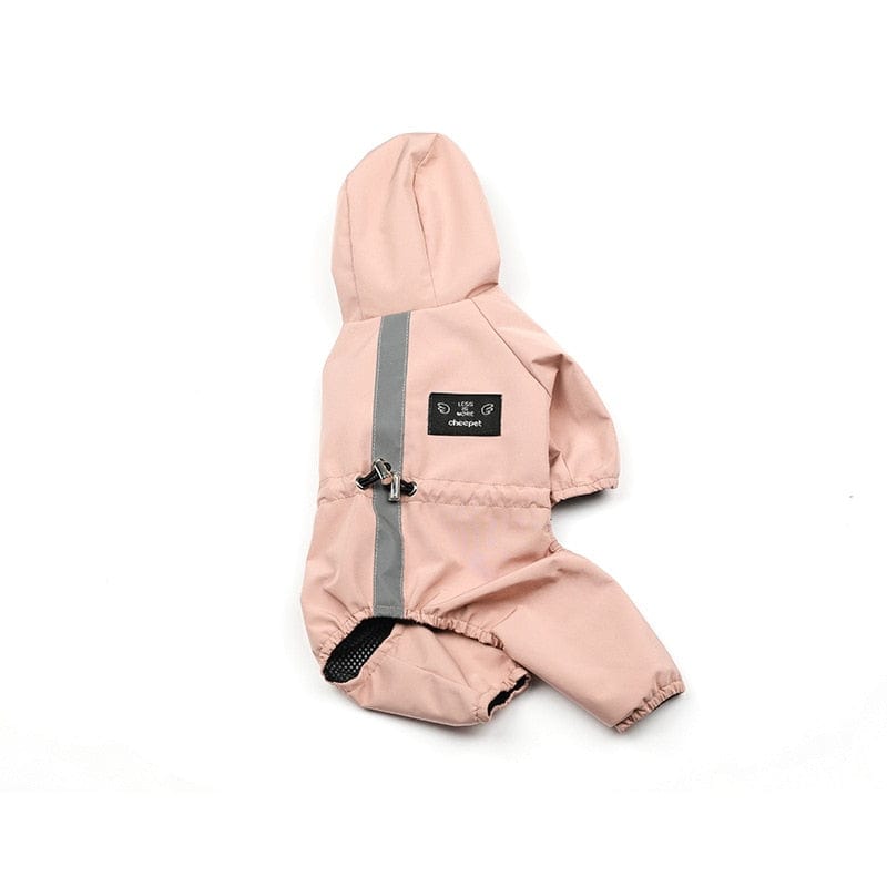Pet clothing pink / S Diva Pet "Rainy Days" Hooded Pet Raincoat - 2 Colors -The Palm Beach Baby