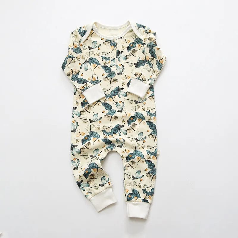 babies and kids Clothing Green / 0-3M "Autumn Naturals" Children's Romper - 7 Prints -The Palm Beach Baby