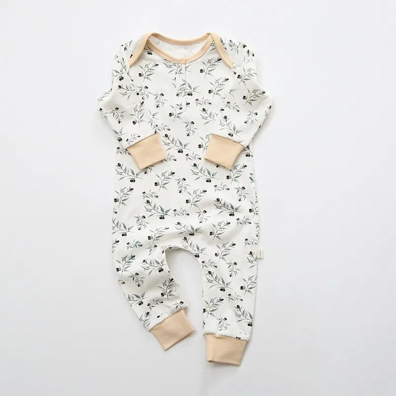 babies and kids Clothing Ivory / 0-3M "Autumn Naturals" Children's Romper -The Palm Beach Baby