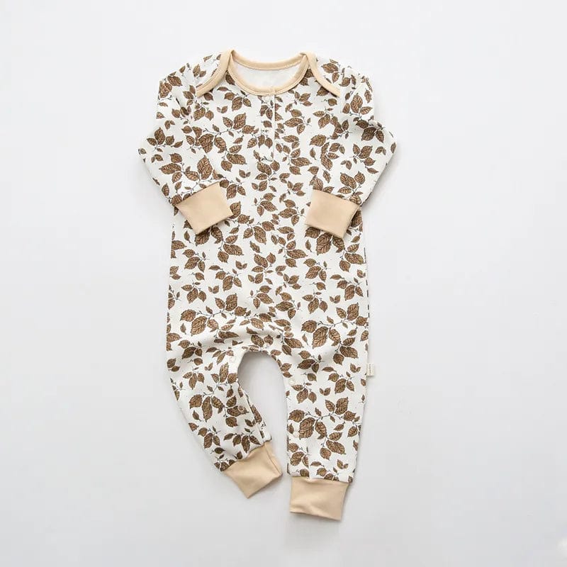 babies and kids Clothing Silver / 0-3M "Autumn Naturals" Children's Romper -The Palm Beach Baby