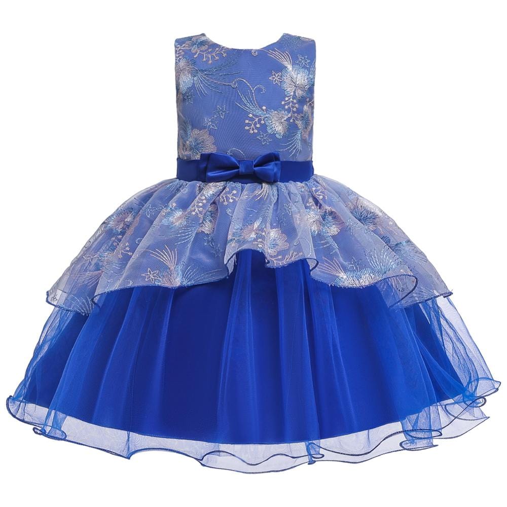 babies and kids Clothing blue / 24M The "Elegant in Lace" Girls Party Dress -The Palm Beach Baby