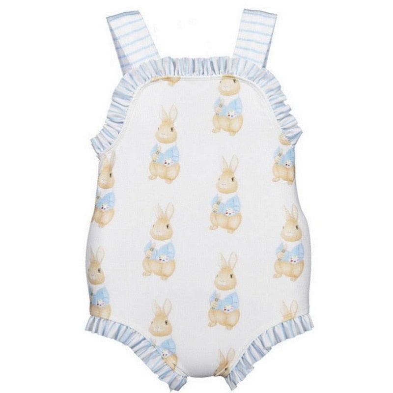 babies and kids Clothing blue 1 / 80cm "Little Buuny" Kids One Piece Swimsuit -The Palm Beach Baby