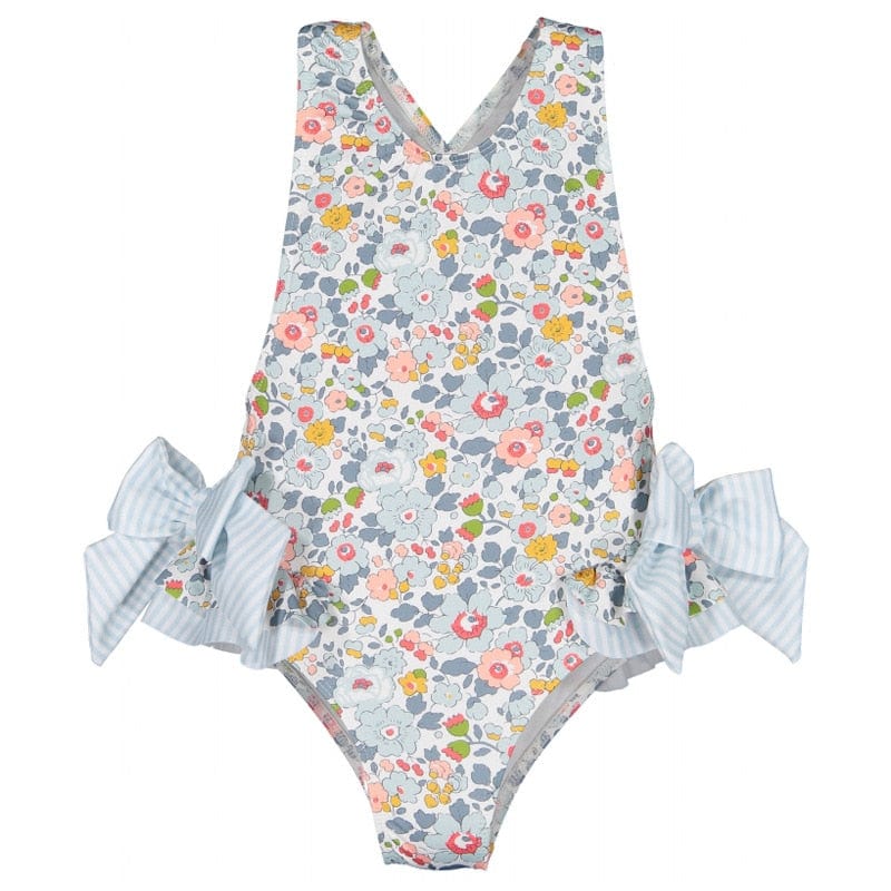 baby kids blue / China / 90cm "Les Fleurs" One Piece Swimsuit -The Palm Beach Baby