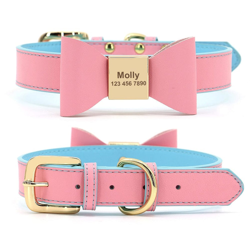 pet collar Pink / 21-27.5cm DAPPER Pet - Bow Tie Collar - 4 Colors -The Palm Beach Baby