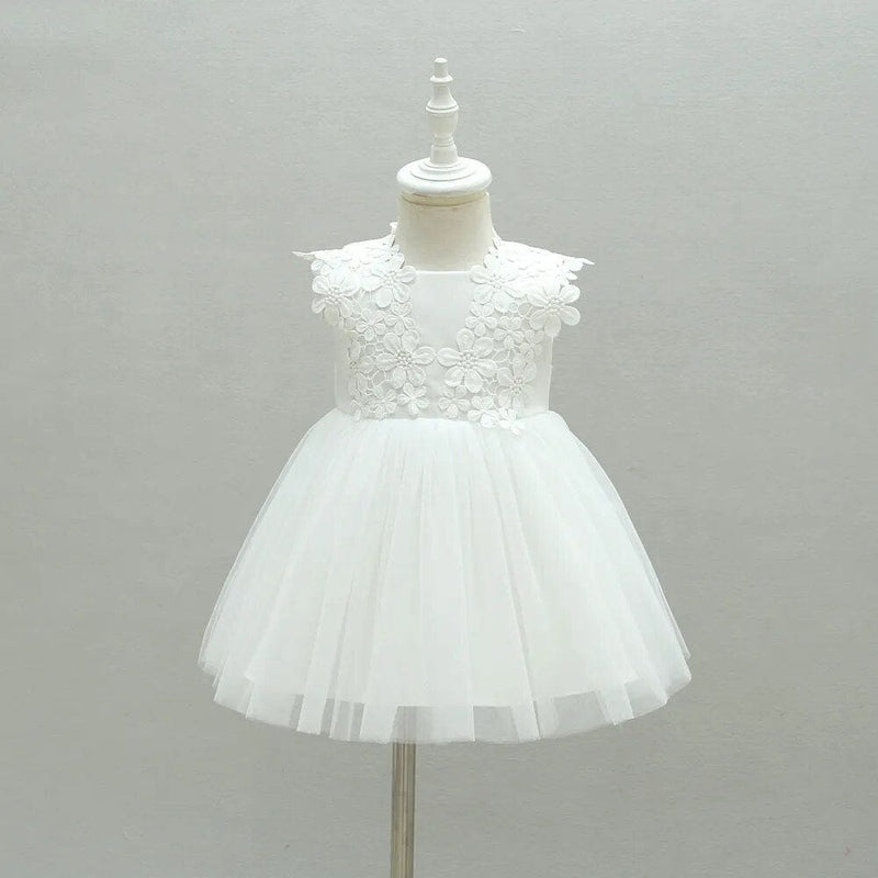 babies and kids Clothing 1782 white / 3M "Priscilla"Lace Special Occasion Dress -The Palm Beach Baby
