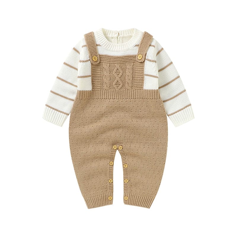 babies and kids Clothing 26-002 1 / 3M Baby's Cozy Warm Knitted Fall Rompers -The Palm Beach Baby