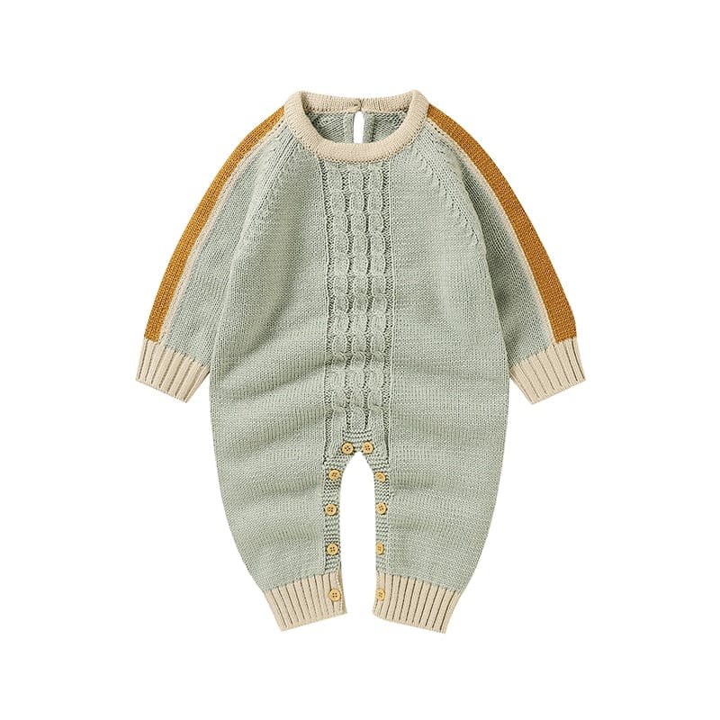 babies and kids Clothing 26-002 3 / 3M Baby's Cozy Warm Knitted Fall Rompers -The Palm Beach Baby