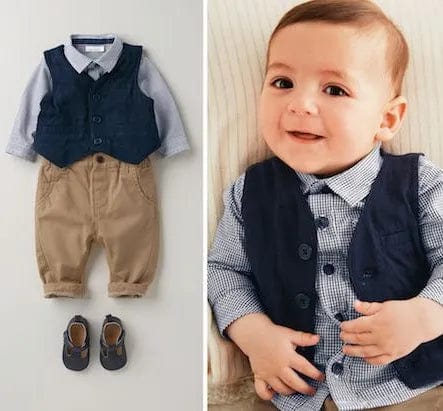 babies and kids Clothing 3PCS / 10-12 months Dapper "Carlson" Classic 3PC Boy's Pant Set -The Palm Beach Baby