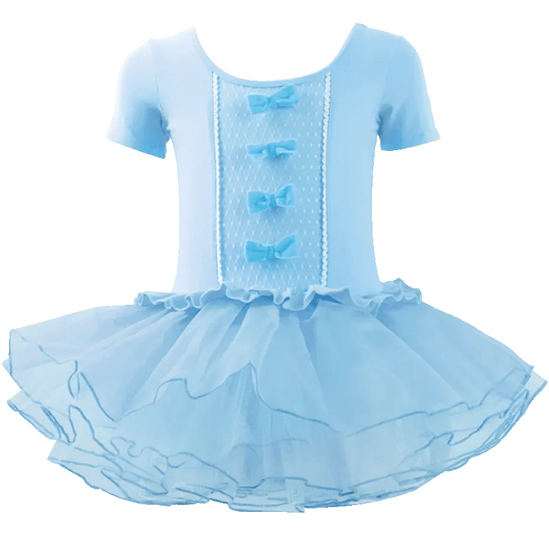 babies and kids Clothing 4 bow Short sleeve / 105 101cm to 105cm "Little Ballerina" Girls Ballet Dresses - Short-Sleeved -The Palm Beach Baby