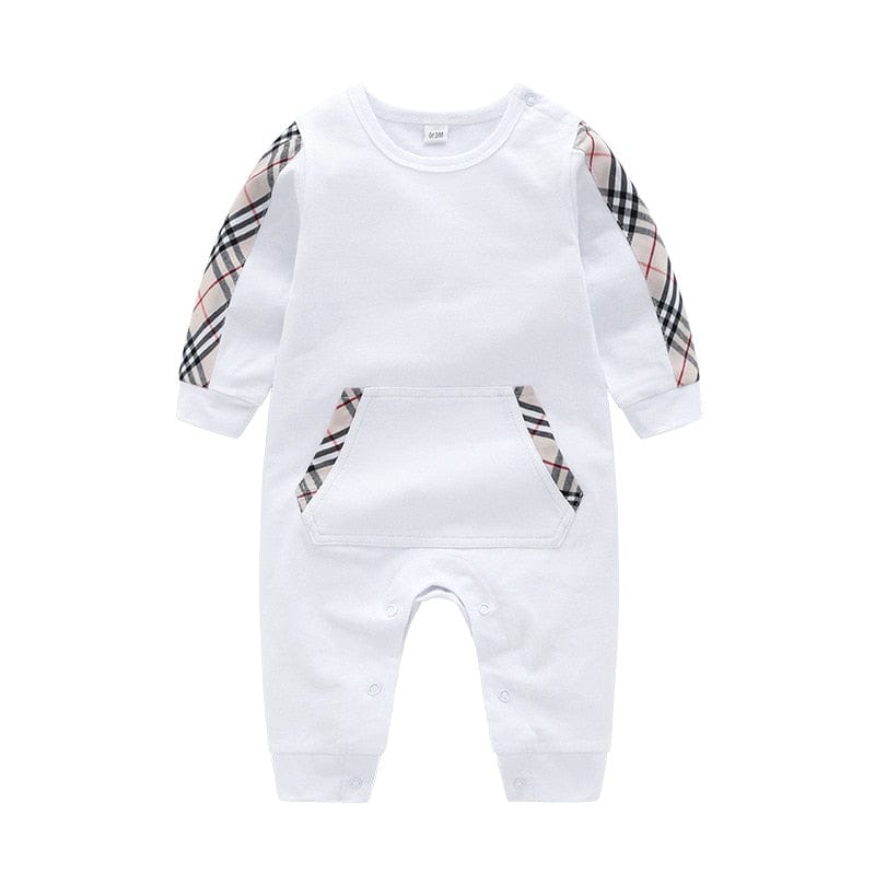 babies and kids Clothing "Arden" Preppy Long-Sleeved Romper -The Palm Beach Baby