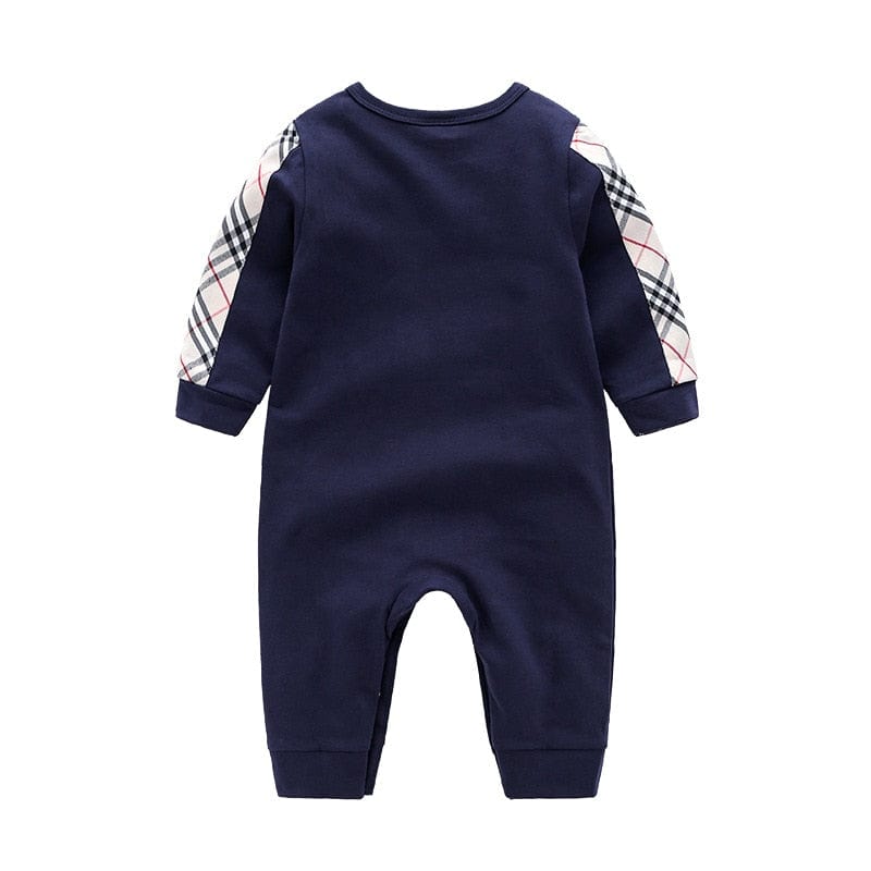 babies and kids Clothing "Arden" Preppy Long-Sleeved Romper -The Palm Beach Baby