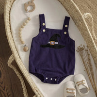 Fall-oween Corduroy Baby Romper Overalls - 3 Fun Designs - The Palm Beach Baby