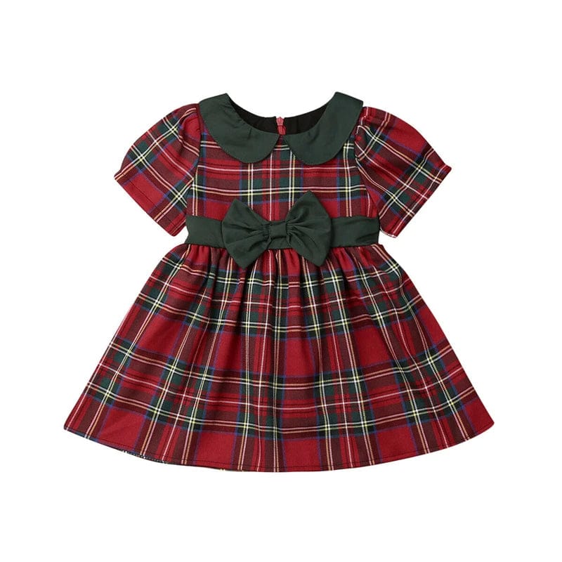 babies and kids Clothing "Chrissy" Plaid Party Dress -The Palm Beach Baby