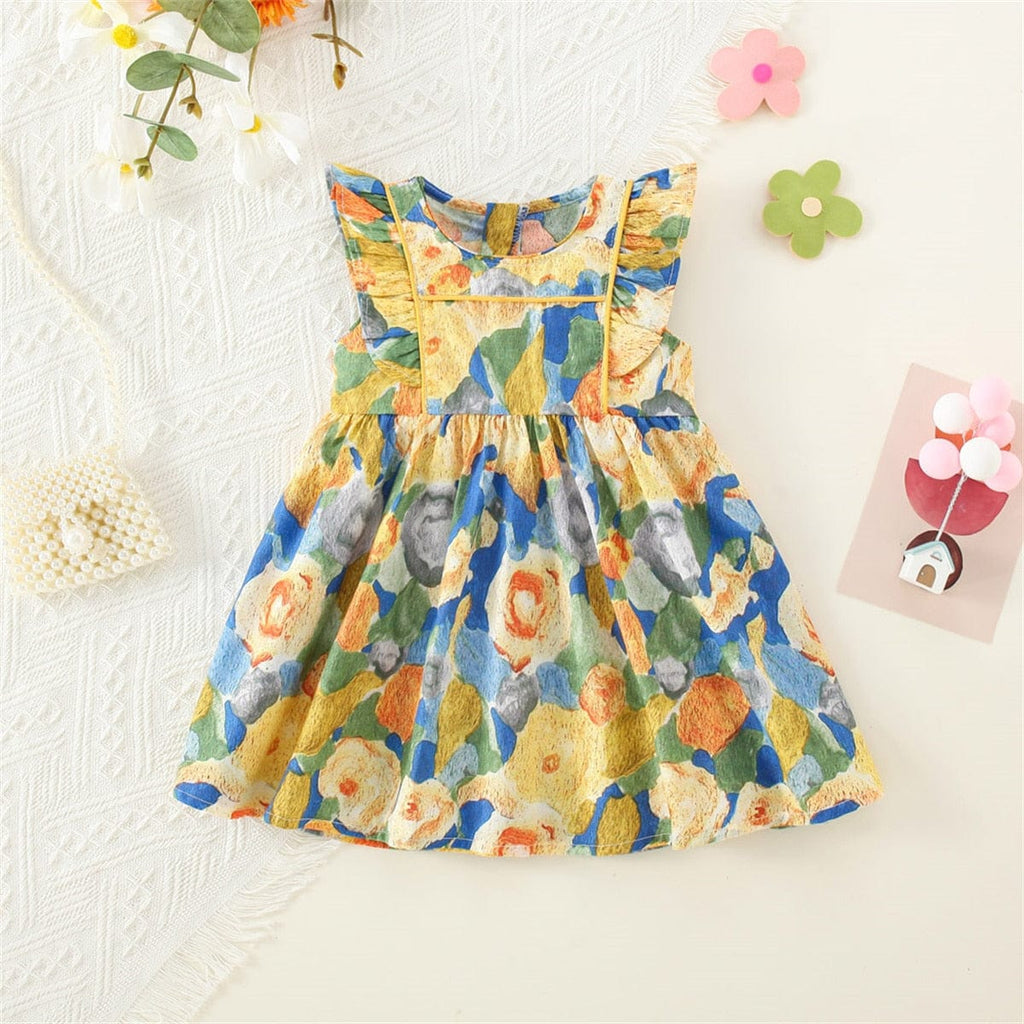 babies and kids Clothing "Clara" Floral Dress - 3 Luscious Prints -The Palm Beach Baby
