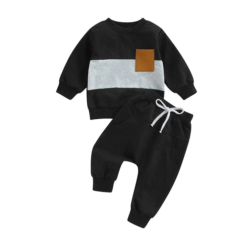 'Ripley' 2-PC Kids Sporty Warmup Set with Elastic Waistband - 7 Designs - The Palm Beach Baby