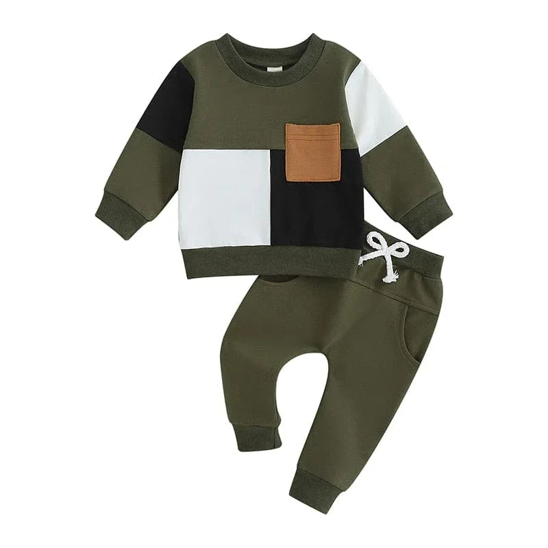 'Ripley' 2-PC Kids Sporty Warmup Set with Elastic Waistband - 7 Designs - The Palm Beach Baby