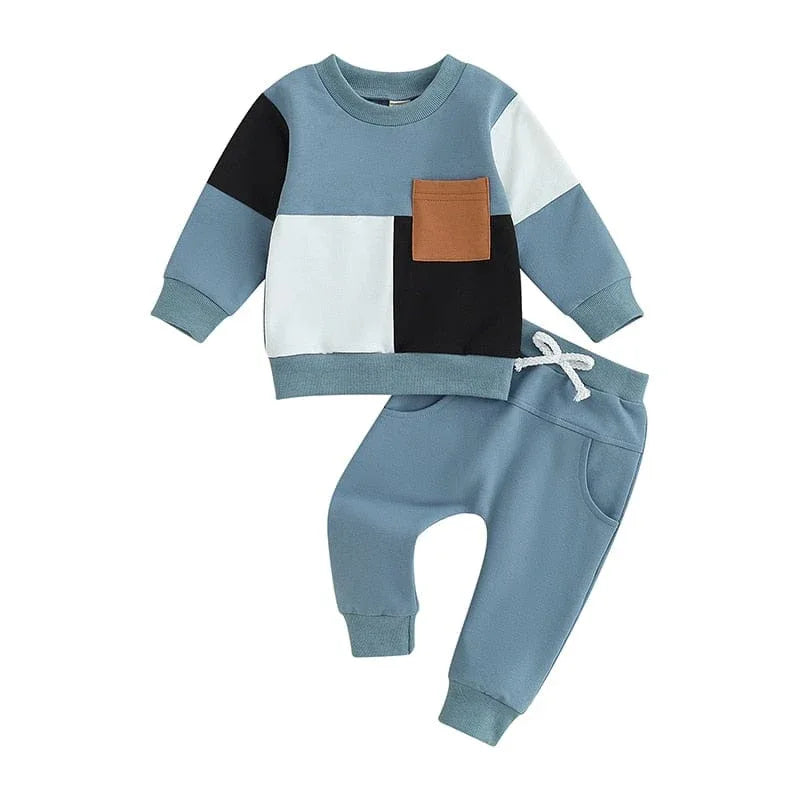 'Ripley' 2-PC Kids Sporty Warmup Set with Elastic Waistband - 7 Designs - The Palm Beach Baby