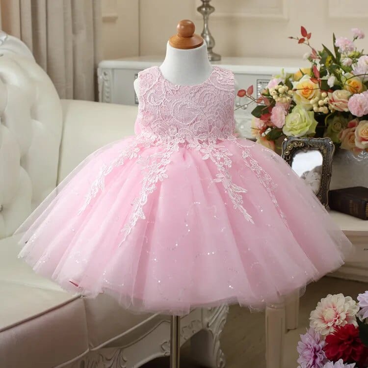 babies and kids Clothing "Eliana" Lace Tulle Dress - 3 Colors -The Palm Beach Baby