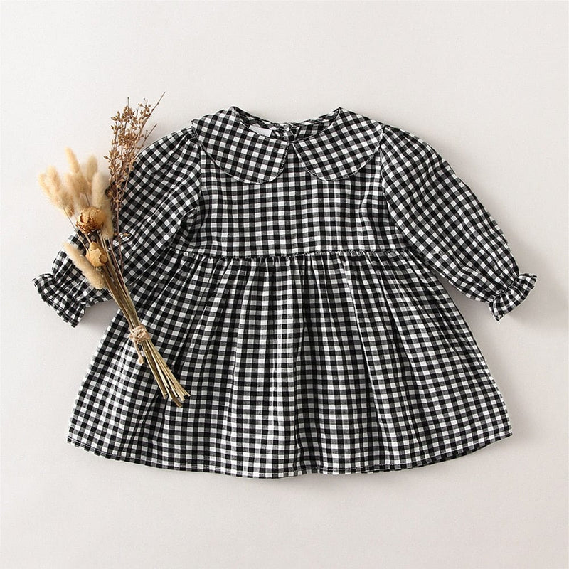 babies and kids Clothing "Ellie" Checked Dress -The Palm Beach Baby