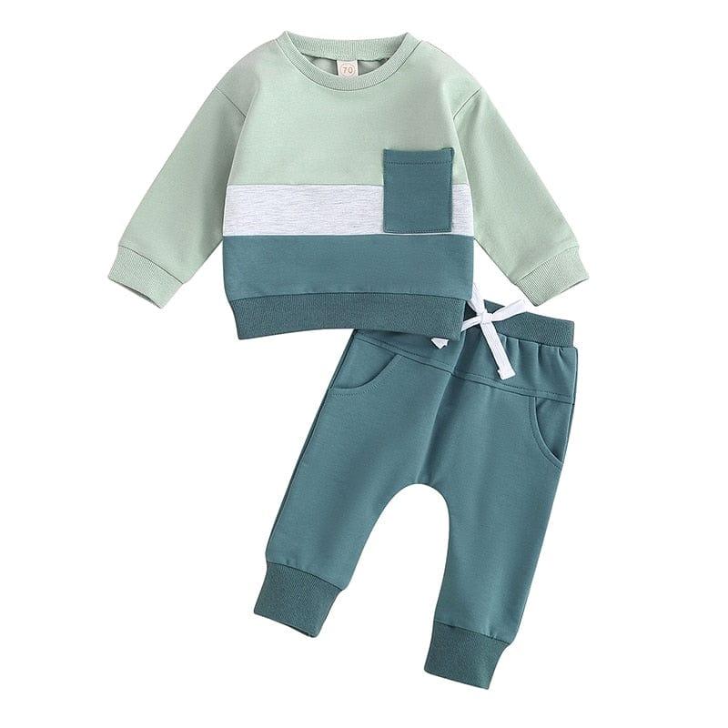 'Ripley' 2-PC Kids Sporty Warmup Set with Elastic Waistband - 7 Designs - The Palm Beach Baby