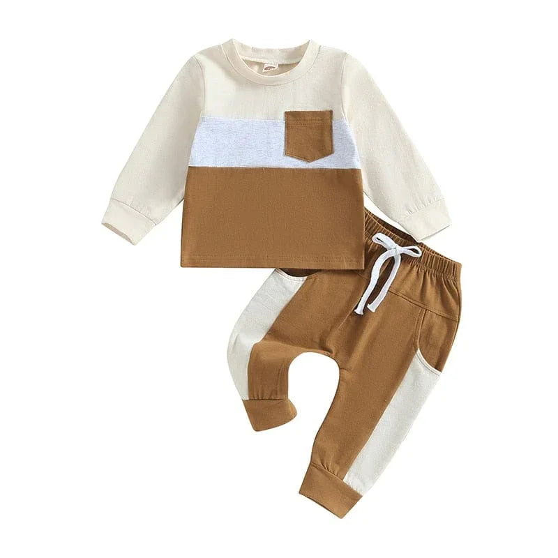 'River' 2-Piece Sporty Warmup Set - Babies-Toddlers Comfortable Fit for Play - The Palm Beach Baby
