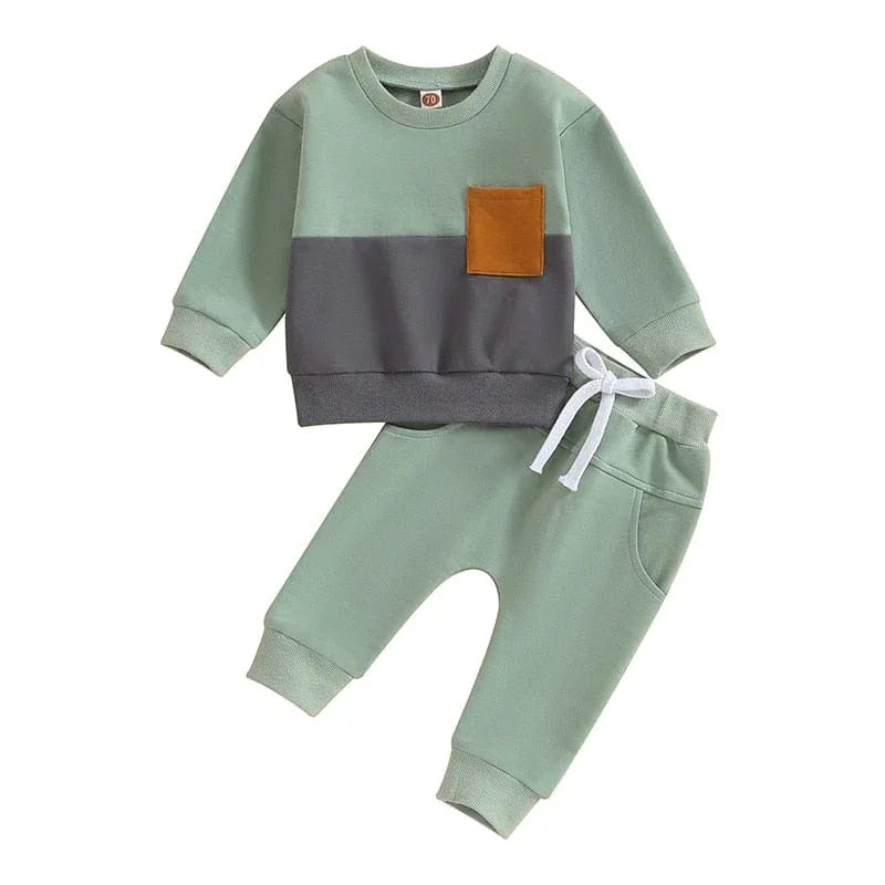 'River' 2-Piece Sporty Warmup Set - Babies-Toddlers Comfortable Fit for Play - The Palm Beach Baby