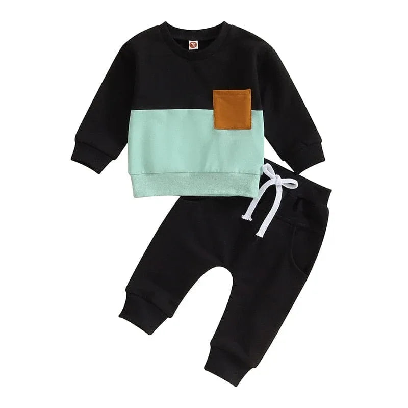 'River' 2-Piece Sporty Warmup Set - Babies-Toddlers Comfortable Fit for Play - The Palm Beach Baby