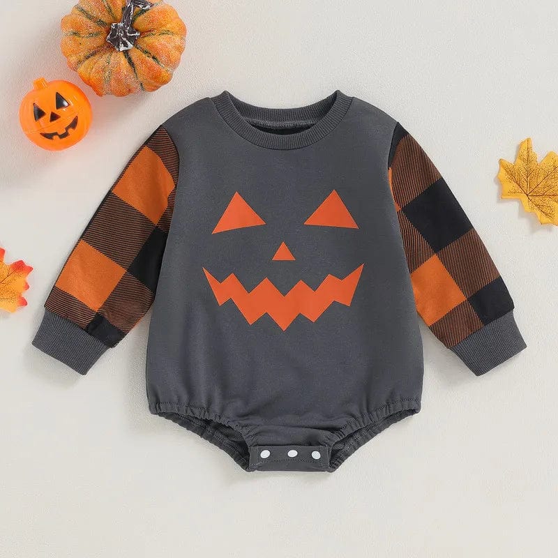 babies and kids Clothing "Jacko" Pumpkin Baby's Romper -The Palm Beach Baby