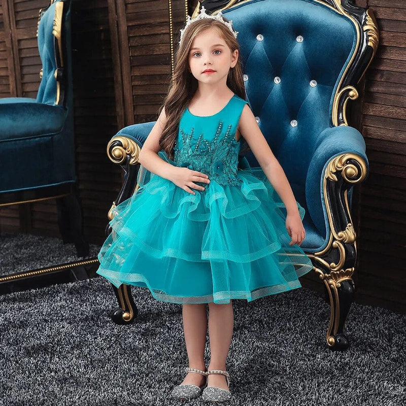 babies and kids Clothing "Jenna-Marie" Tulle Special Occasion Dress 2 -The Palm Beach Baby