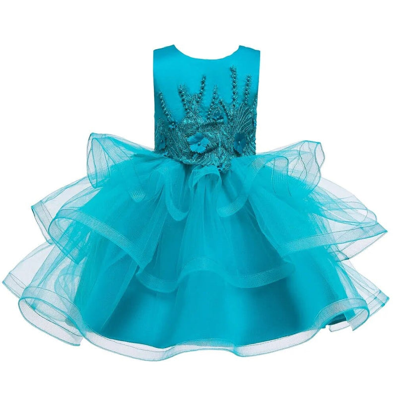 babies and kids Clothing "Jenna-Marie" Tulle Special Occasion Dress -The Palm Beach Baby