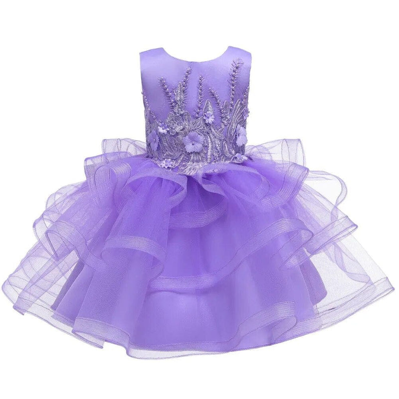 babies and kids Clothing "Jenna-Marie" Tulle Special Occasion Dress -The Palm Beach Baby