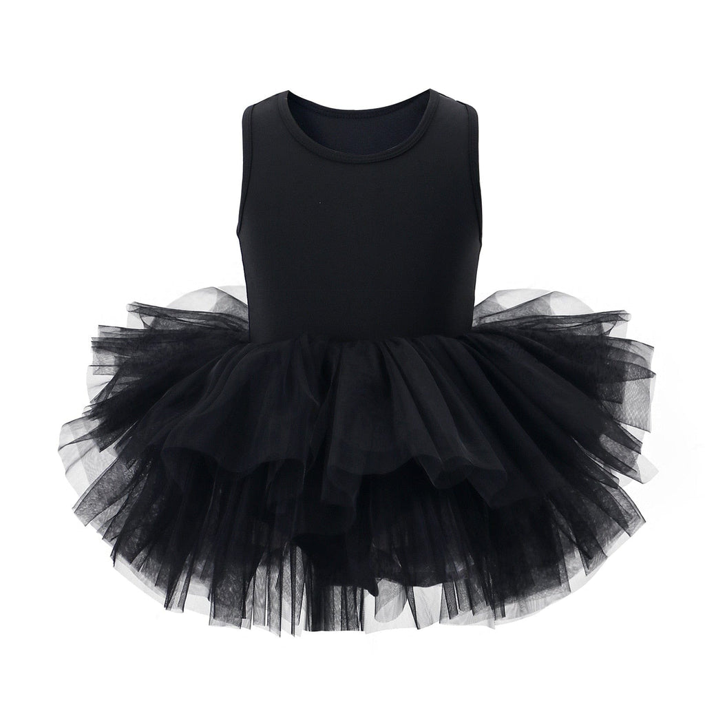 babies and kids Clothing L005 Black / 2T "Izzie" Ballet Tutu Dress - 9 Colors -The Palm Beach Baby