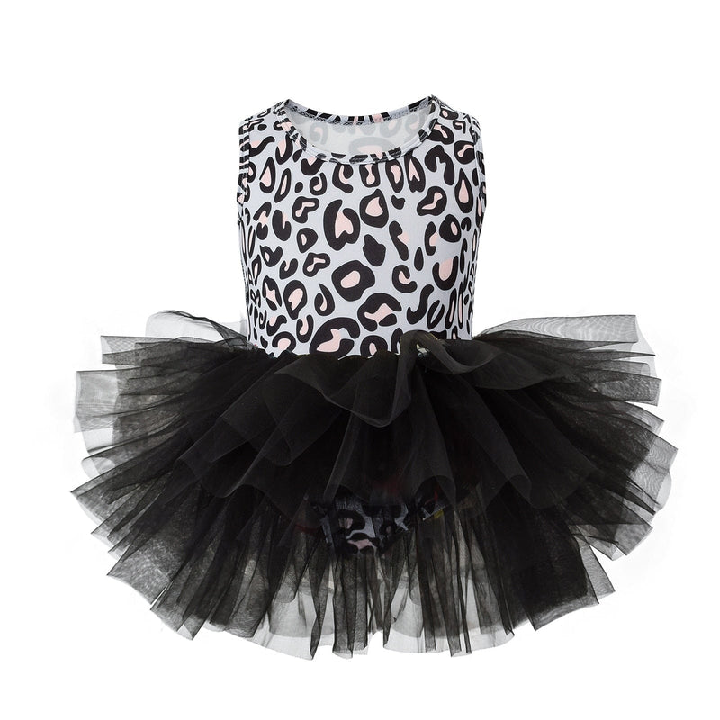 babies and kids Clothing L005 Gray leopard / 2T "Izzie" Ballet Tutu Dress - 9 Colors -The Palm Beach Baby