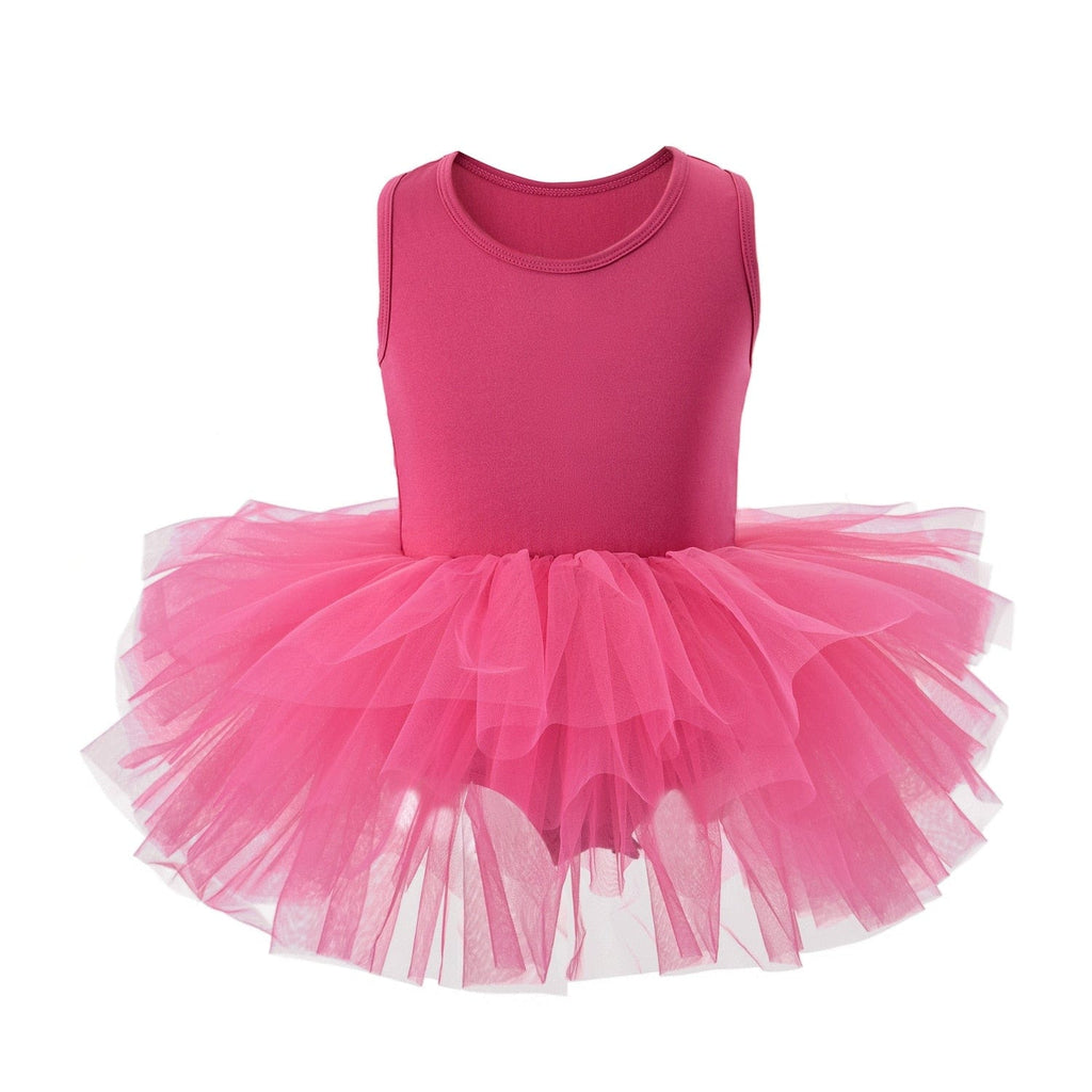 babies and kids Clothing L005 Rose Red / 2T "Izzie" Ballet Tutu Dress - 9 Colors -The Palm Beach Baby