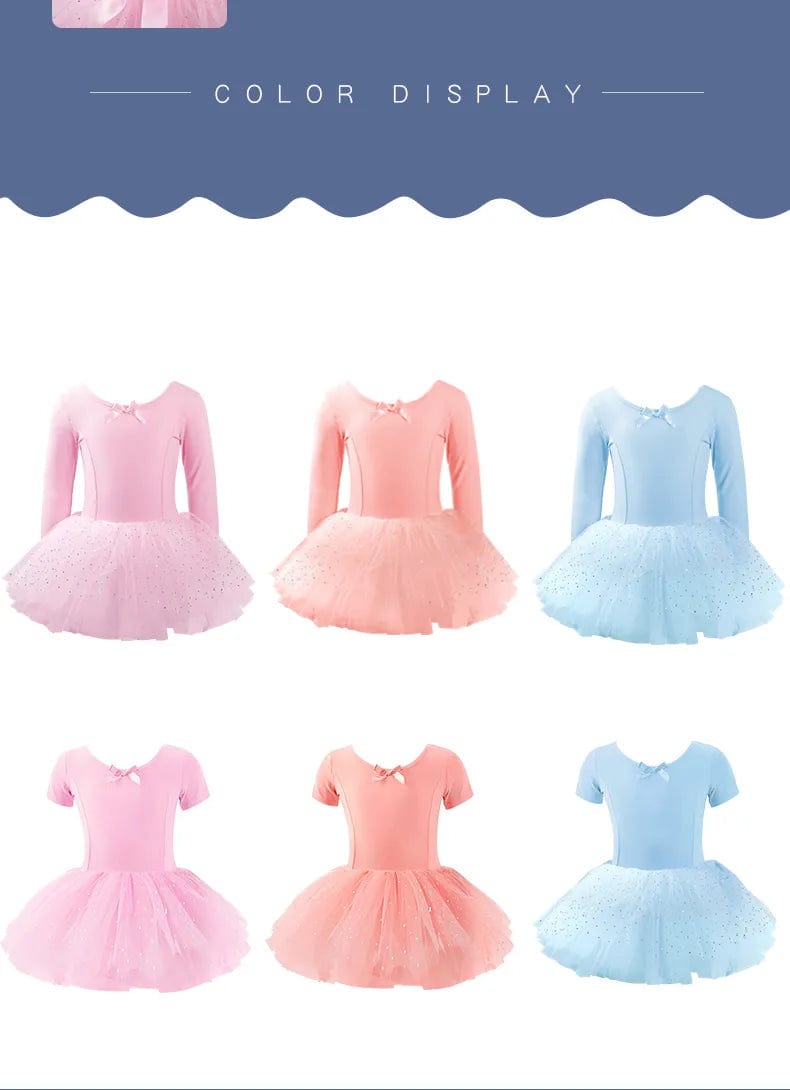 babies and kids Clothing "Little Ballerina" Girls Ballet Dresses - Short-Sleeved -The Palm Beach Baby