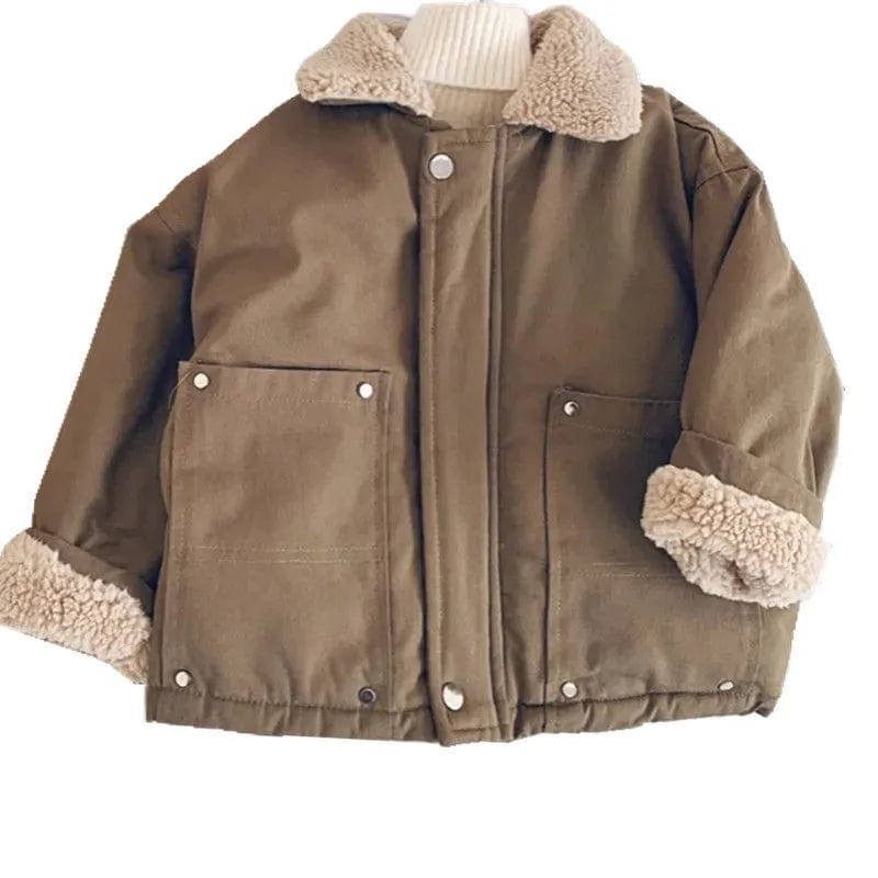 babies and kids Clothing "Phoenix" Children's Thick Plush Lined Coat -The Palm Beach Baby
