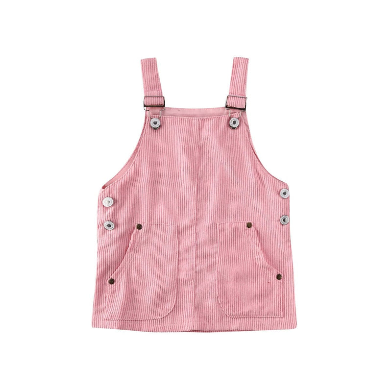 babies and kids Clothing Pink / 2T "Audrey" Girl's Corduroy Ovall Dress - 3 Colors -The Palm Beach Baby