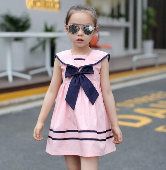 babies and kids Clothing Pink / 8T "Sailor Girl" Nautical-Inspired  Dress -The Palm Beach Baby