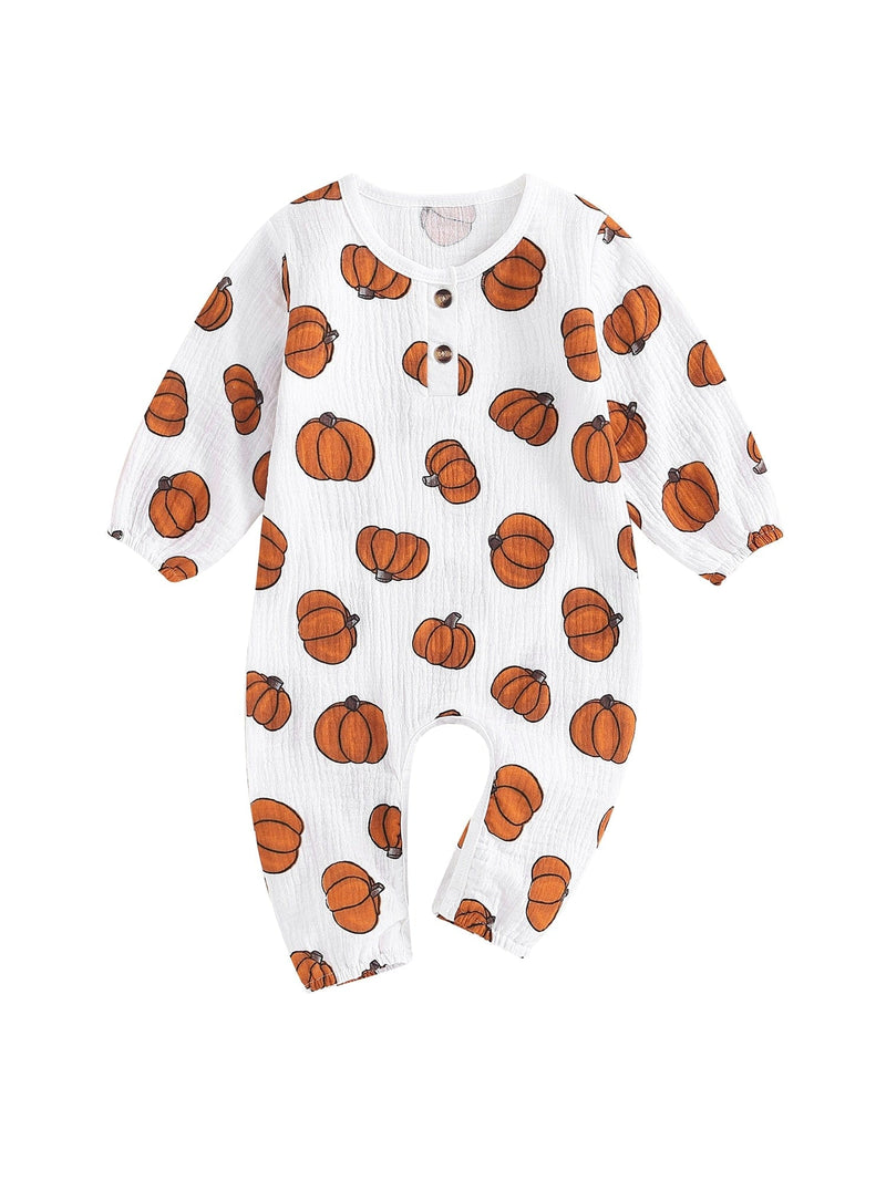 babies and kids Clothing "Pumpkin Baby" Baby's Romper -The Palm Beach Baby