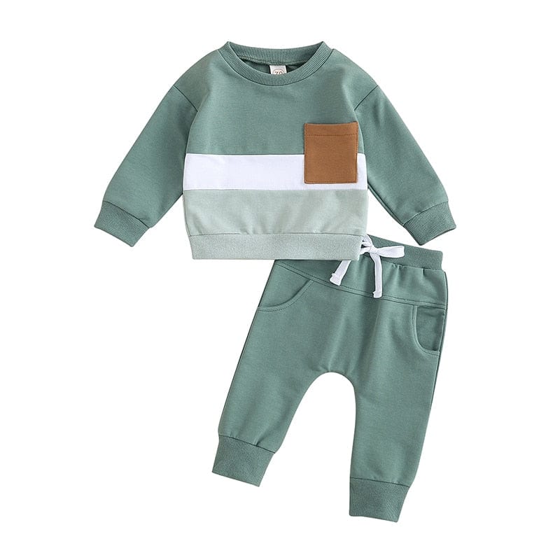 babies and kids Clothing "Ripley" 2-PC Sporty Warmup Set -The Palm Beach Baby