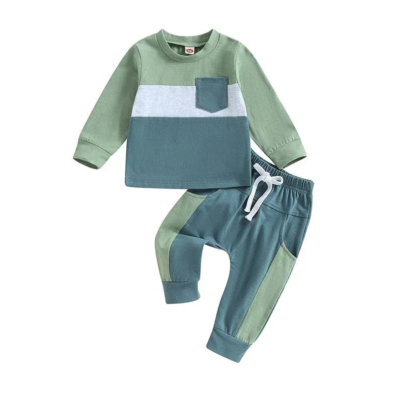 'Ripley' 2-PC Kids Sporty Warmup Set with Elastic Waistband - 7 Designs - The Palm Beach Baby