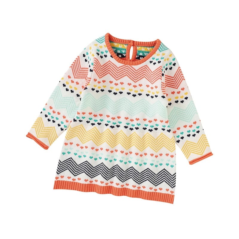babies and kids Clothing "Tisha" Casual Little Girl's Sweater Knit Dress -The Palm Beach Baby