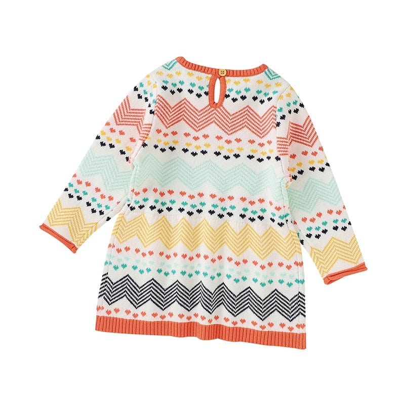 babies and kids Clothing "Tisha" Casual Little Girl's Sweater Knit Dress -The Palm Beach Baby