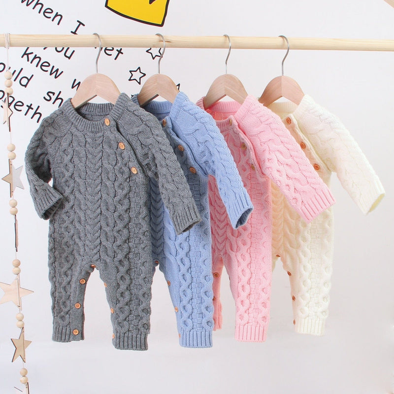 babies and kids Clothing Winter Knit Baby's Romper -The Palm Beach Baby