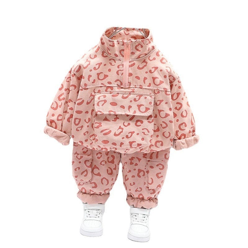 babies and kids Clothing XET baowen F Pink / 9M "Kennedy" 2PC Children's Tracksuit -The Palm Beach Baby
