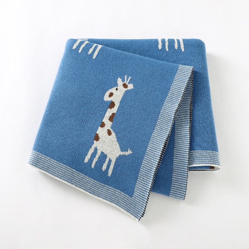 baby blanket 82W876-4 6 Children's Giraffe Print Woven Blanket -The Palm Beach Baby