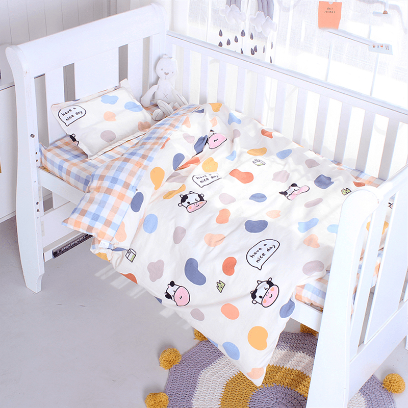 baby crib set 3PC Organic Cotton Baby Crib Bedding - 14 Designs -The Palm Beach Baby