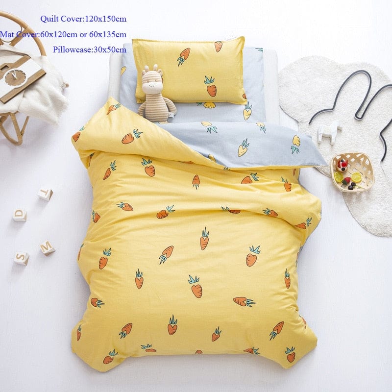 baby crib set carrot / 135x60 Adorable Baby-Inspired 3PC Crib Bedding Sets -The Palm Beach Baby