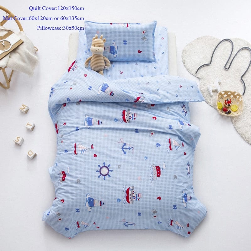 baby crib set Ocean Journey / 135x60 Adorable Baby-Inspired 3PC Crib Bedding Sets -The Palm Beach Baby