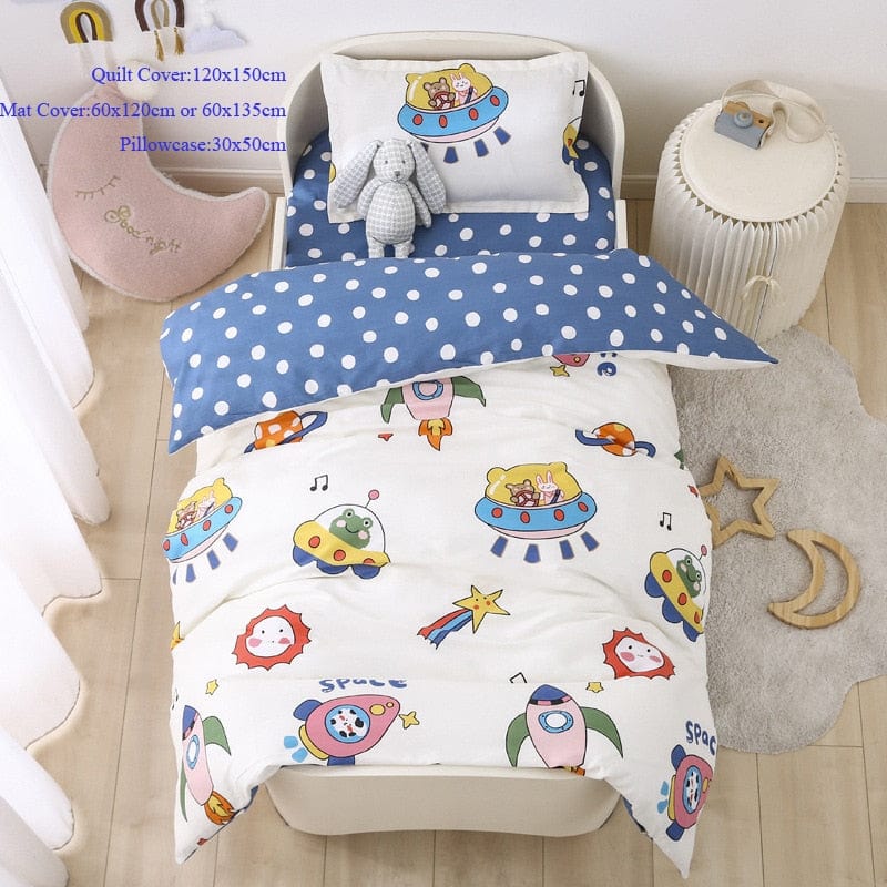 baby crib set space ship / 135x60 Adorable Baby-Inspired 3PC Crib Bedding Sets -The Palm Beach Baby